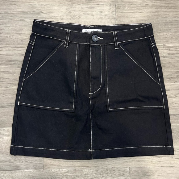 Contrast stitch denim skirt - Picture 1 of 3